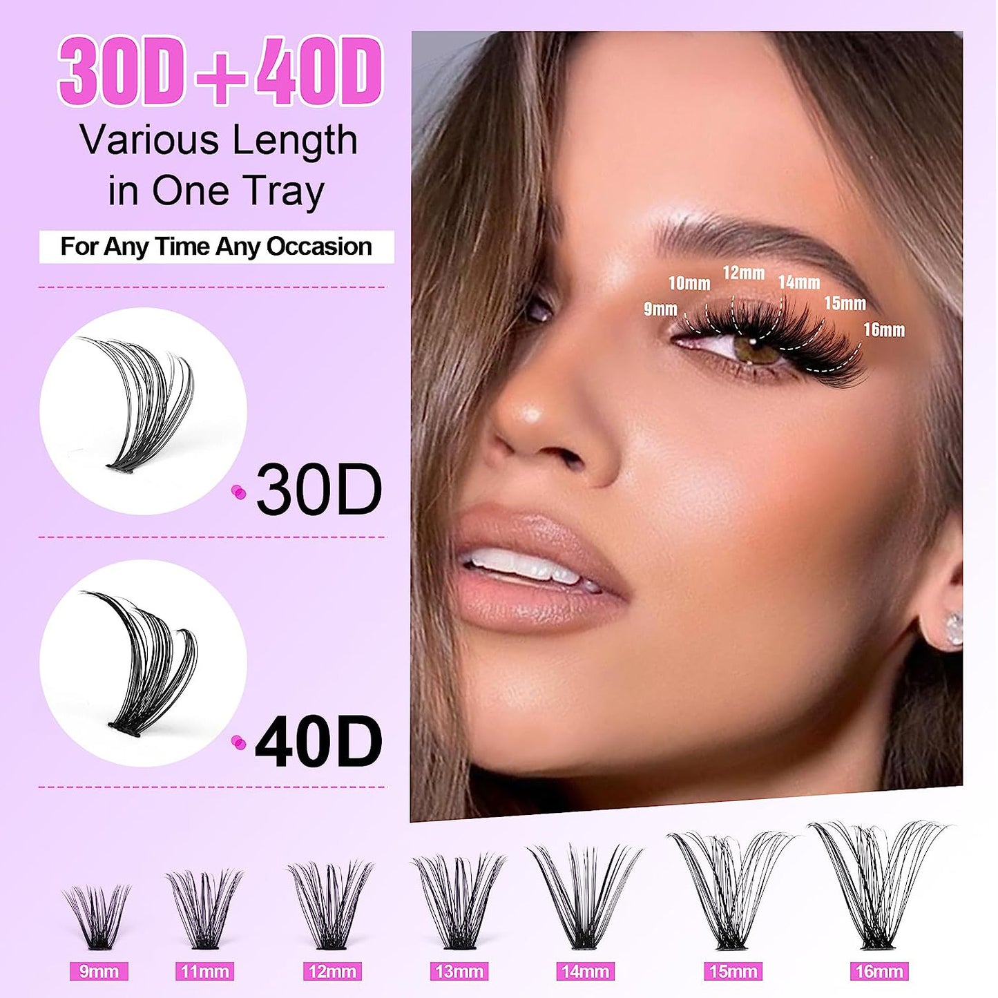 Cluster Lashes Mixed Package